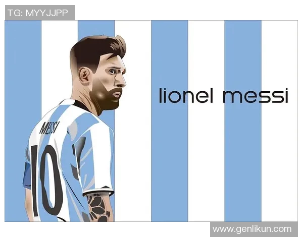 梅西足球传奇插画展现球场上的辉煌与激情